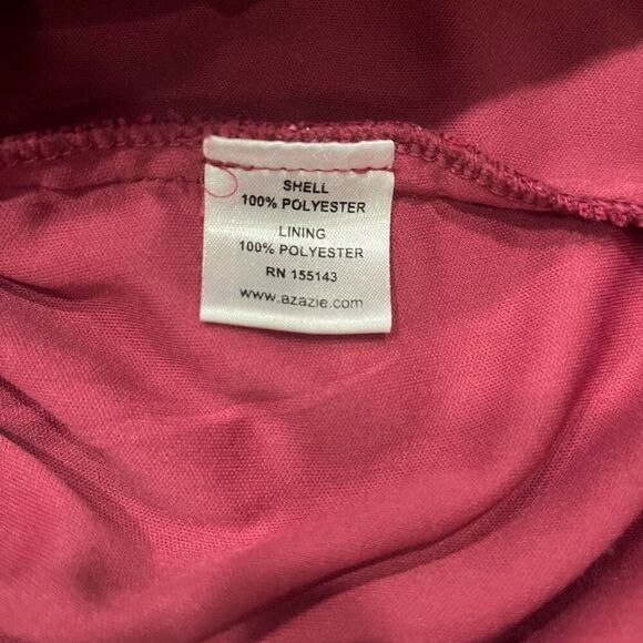 Azazie Skirt Women's Size A16 Pink Lace100% Polyester Floral Back - Picture 6 of 8